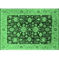 thumbnail image 1 of Ahgly Company Indoor Rectangle Oriental Emerald Green Traditional Area Rugs, 8' x 10', 1 of 4