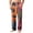 Red, variant on EANJE Halloween Pajama Pants Mens Loungewear Sleepwear Wide Leg Pajama Corduroy Pumpkin Ghost Bat Print High Waisted Pj Pant Plus Size Fall Drawstring Lounge Pants with Pockets Orange S