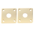 thumbnail image 1 of Musiclily Pro Curvada Placa de Jack Cuadrada de Plástico Jack Plate 10mm Agujero para Guitarra Eléct, 1 of 8