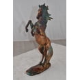 thumbnail image 3 of Nifao Small Varicolored Rearing Horse Resin Statue – Home Decor Sculpture, 8"L x 3"W x 13"H, 3 of 11