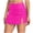 Hot Pink, variant on Staron Women's Swimsuit Skirt High Waist Bikini Bottom Pleated Hem Lace Up Tie Side Swimwear, Black S