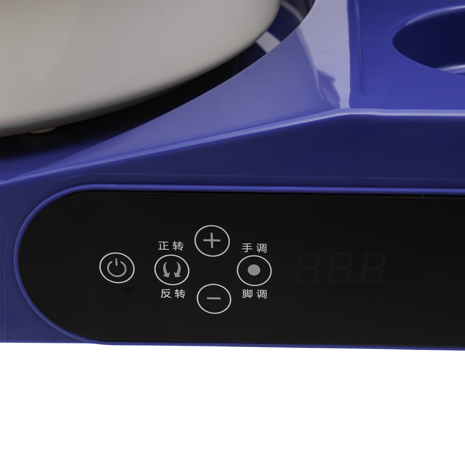 Pottery Machine with LCD Touch Screen, Desktop Floor Dual Use Pottery Wheel, Turntable Clamp Included, Stepless Variable Speed Motor, Touch Screen and Foot Pedal Dual Control, Clay Throwing Tool