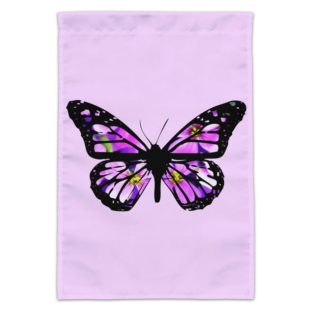 Download Butterfly with Flowers Garden Yard Flag - Walmart.com ...
