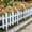 🔥 White C_New, variant on onlyliua 2‑Pack White Plastic Garden Picket Fence Mini Border Panels Decorative Lawn Edging for Flower Beds Planters Patio Pathway Easy Install Yard Barrier Outdoor Decor