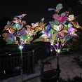 thumbnail image 4 of Wosthever Lámpara de tierra de árbol de mariposa para exteriores, aleación de aluminio, con luces LED de cuatro colores, luz nocturna LED Jardín y Patio, 4 of 6