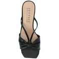 thumbnail image 5 of Journee Womens Starling Kitten Heel Two Tone Open Toe Dress Sandals, Widths Available, 5 of 9