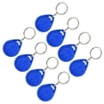 thumbnail image 3 of Llavero RFID, 100 piezas, llaveros azules, llavero con tarjeta para control de acceso, llavero con tarjeta de identificación, fiel a su promesa, 3 of 14