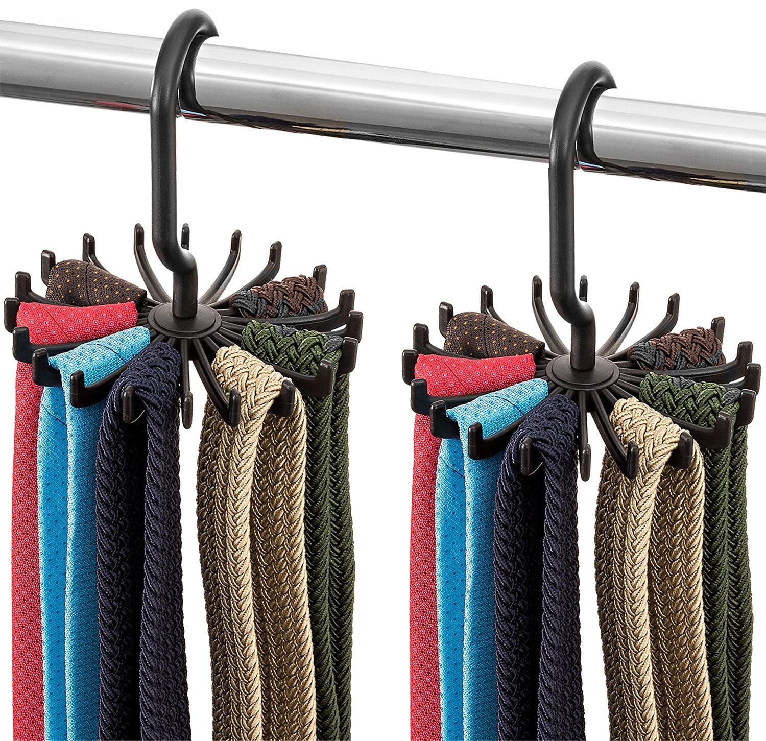 WBDZ Practical Hangers and Pants Racks Multi Blouse Shirt Tree Hanger 5 Layer Non-Slip Clothes Rack Hanging Wardrobe Closet Holder Storage Organizer Accessories