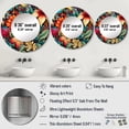 thumbnail image 4 of Designart "Jungle Tapestry I" Floral Rund Mirror For Wall Decor - Large Multicolor Round Print Mirror - Round Cottage Mirror - Wall Mounted Round Large Mirror - 23" x 23", 4 of 6