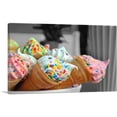 thumbnail image 1 of ARTCANVAS Colorful Ice Cream Cones Sprinkles Canvas Art Print - Size: 40" x 26" (1.50" Deep), 1 of 9
