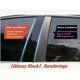 thumbnail image 5 of For Kia Niro 2016-2021 Car PC Material Pillar Post Cover Trim Door Trim Window Molding Sticker Decoration Plate 8PCS, 5 of 5