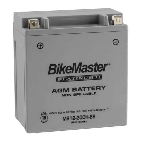 BikeMaster AGM Platinum II Battery MS12-20CH-BS-C For Moto Guzzi Stelvio 1200 2009-2014