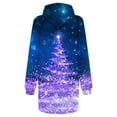 thumbnail image 4 of pstuiky Robe d'Été, Mode pour Femmes à Manches Longues avec Capuche, Chandail à Enfiler, Poche, Robe Chemise Mince à Imprimé, Liquidation de Robes, 4 of 4