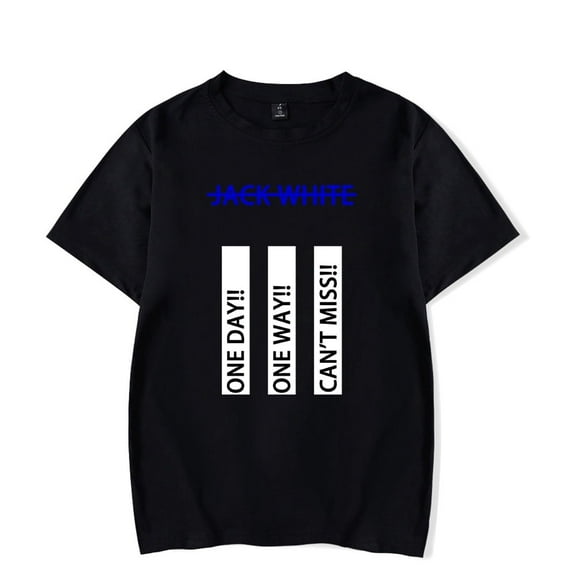 Jack White Merch T-Shirt No Name Album Printed Tee Music Short Sleeve Top T Shirts Crewneck
