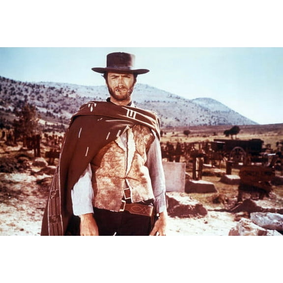Clint Eastwood 24x36 Poster The iconic pose as The Man With No Name A Fistful of Dollars with cigar