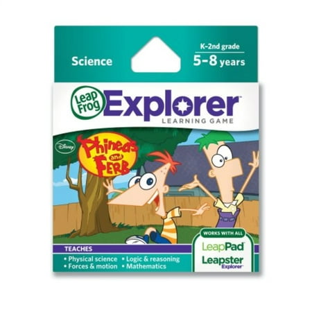 LeapFrog Disney Phineas and Ferb Learning Game (Works with Tablets, LeapsterGS, and Leapster (Best Leapster Explorer Games)