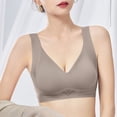 thumbnail image 4 of MDUKONU Bras for Women Women's Super Soft Wireless Lightly Lined Comfort Bra Coffee XL, 4 of 5