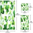 thumbnail image 3 of Coolnut St. Patrick Clover Towel Set of 3 with Bath Towel, Hand Towel and Wash Cloth, Soft, Quick Drying and Comfortable Towels for Bathroom Kitchen Home Travel Hotel Gym Washcloth Gift, 3 of 7