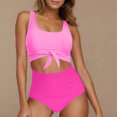thumbnail image 2 of PuLe Women's One Piece Swimsuit Tummy Control Slimming Bathing Suit Cutout Tie Knot Swimwear ﻿, 2 of 7