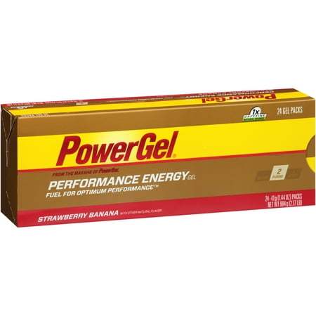 PowerGel ® Strawberry Banana Performance Energy Gel 24 à 1,44 onces. Packs