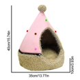 thumbnail image 3 of Bewildely árbol de Navidad, cama para mascotas, bonita tienda de campaña y cálida, ligera, agradable a la piel, transpirable, casa nido Kits de decoración para fiestas Rojo Bewildely HA044037-03, 3 of 6