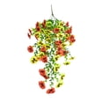 thumbnail image 2 of Amketima Outdoor Artificial Hanging Flowers Lifelike Fake Plants Pansy for Courtyard Garden Decoration 29.52 Inch UV Resistant No Maintenance, 2 of 6