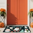 thumbnail image 5 of 36Ã24in Red Santa Claus Runner Rugs for Hallway,, Christmas Hat Snowman Living Room Carpet, Low Pile Easy Clean Carpets, Reduce Noise with Non Backing Rug for Kitchen Entrance (A), 5 of 5
