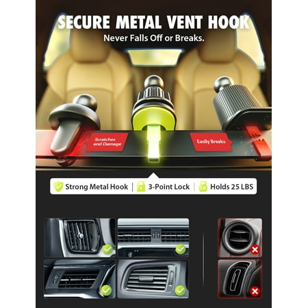 Bracketron PwrUp Automatic Universal 15W Qi Fast Wireless Charging 3 in 1 Dashboard Windshield and Vent Mount