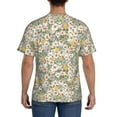 thumbnail image 2 of Naloa Daisy Men's T-Shirt Sport T-shirt Men's Basic Tee Casual Men's Shirt, Round Neck, Short Sleeves - 3X-Large, 2 of 5