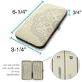 thumbnail image 5 of The Beadsmith Two Sided Magnetic Needle Case – Basic Elements – 6.25” x 3.25” x .75”, Snap Closure, One Side Printed with Needle Sizes – Keep Your Needles Organized and in One Place, 5 of 7