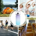 thumbnail image 2 of ODOMY 2L Extra Large Motivational Water Bottle with Handle & Removable Straw Water Jug to Ensure You Drink Enough Water Daily, 2 of 9