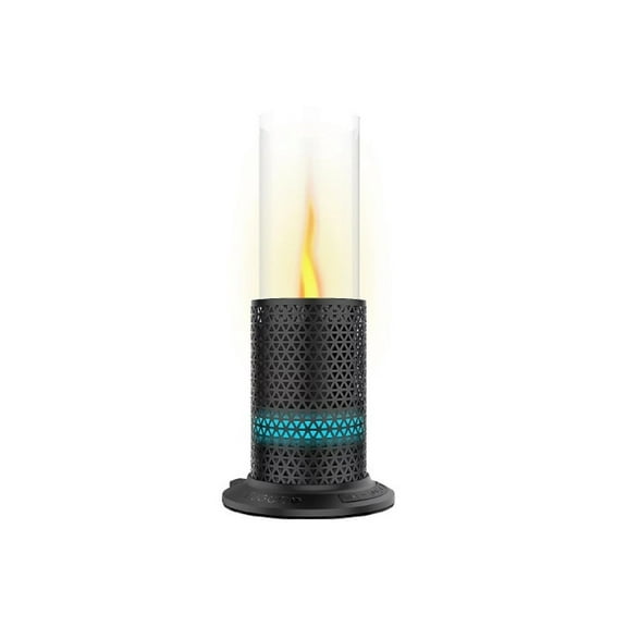 Fugoo F2INK01 Inferno Indoor/Outdoor Bluetooth Speaker and Real Flame Lantern, Black