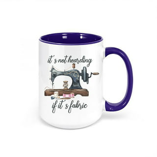 3D Sewing Mug, 11oz 3D Mug, Funny Sewing Machine Cup, Novelty Space Design  Multi-Purpose Mug, Unique Gifts for Your Loved one (B)
