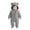 Dark Gray, variant on Toddler Kids Winter Clothes,Cute Warm Solid Color Long Sleeved Zipper Hooded Jumpsuit Rompers,Kids Essentials