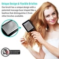 thumbnail image 6 of Aliver Detangler Brush for Curly, Thick and Straight Hair, Wet & Dry Vented Massage Hair Brush, Quickly Detangles and Smooths Hair, Faster Blow Drying - Gray, 6 of 10