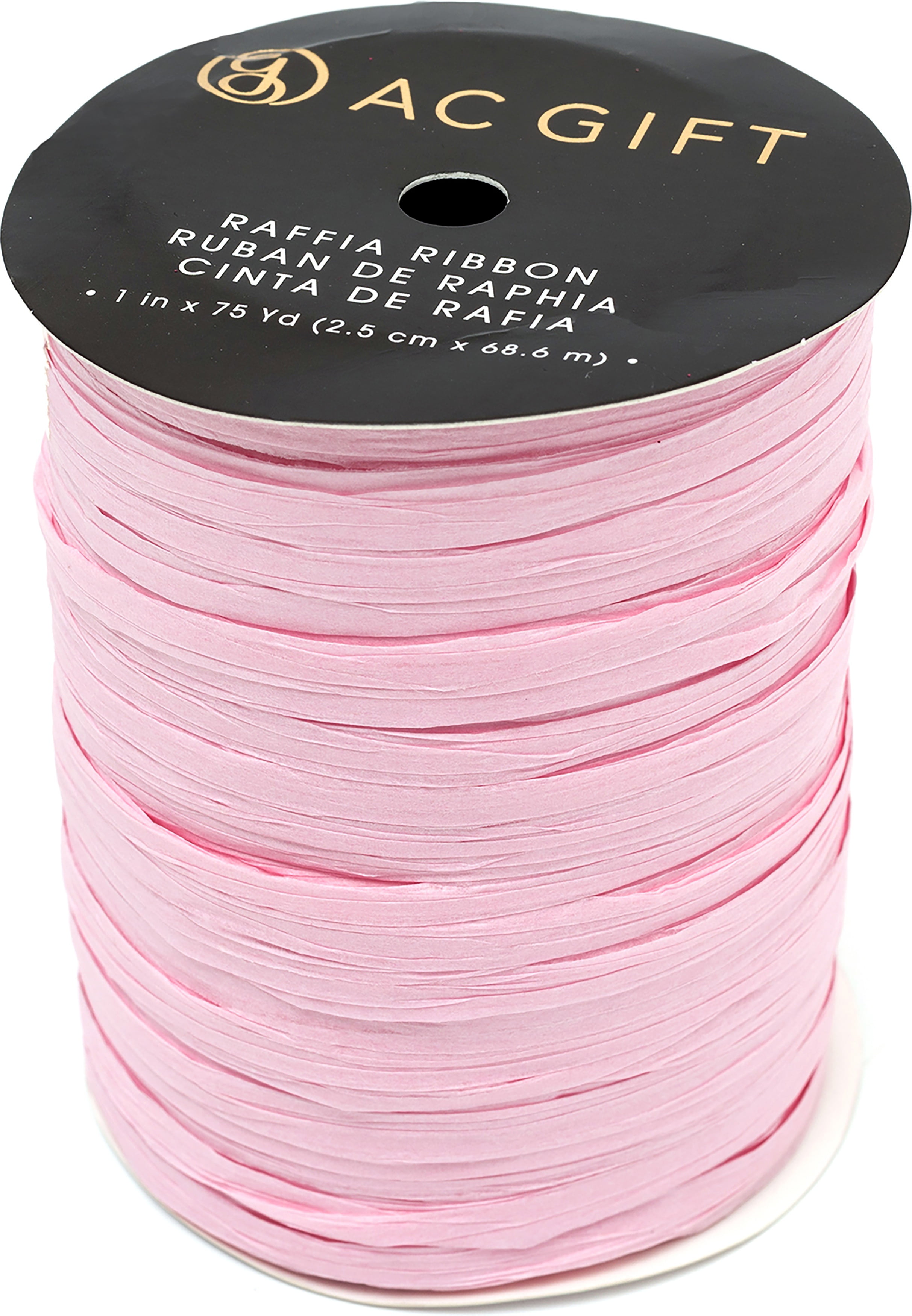 Raffia Ribbon 1"X75ydPink