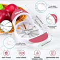 thumbnail image 3 of U Chef Cortador Manzana Grande Eficiente Acero Inoxidable 12 Rebanadas Rojo, 3 of 8