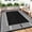 Black and white, variant on GlowSol 8*10 Woven Outdoor Rug, Waterproof Lightweight Easy Clean Mat for Backyard, Camping & Outdoor Use，Peony brown Coffee