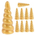 thumbnail image 6 of 10Pcs Golden Resin Unicorn Horn Decorations for Party DIY Headband Hair Clips Accessories, 6 of 8
