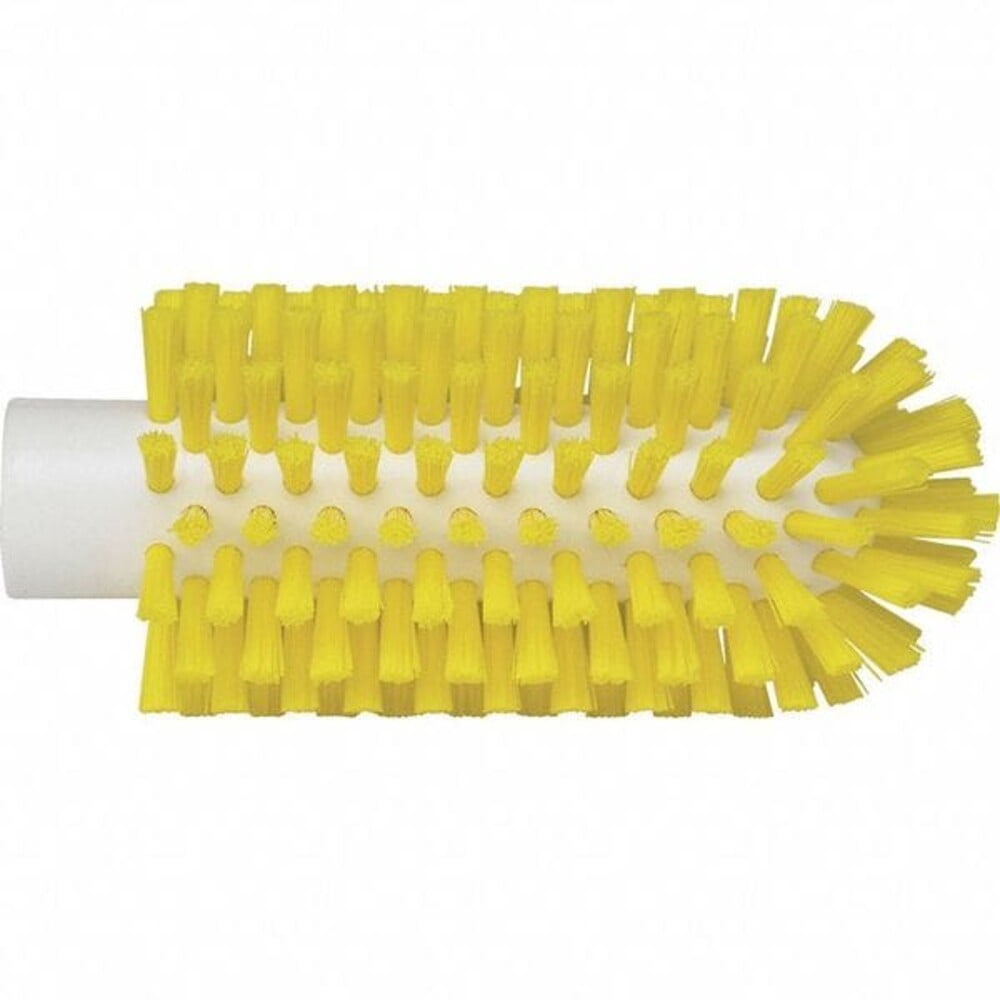 2 3/8 in W Tube and Pipe Brush, Stiff, Not Applicable L Handle, 5 1/2 in L Brush, Yellow