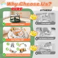 thumbnail image 5 of WonderStone 3 in 1 Baby Walker, Push Walker with 360° Swivel Seat, Music & Light Toys, Baby Bouncer, Baby Activity Center for Boy Girl 6-18 Months (Green), 5 of 10