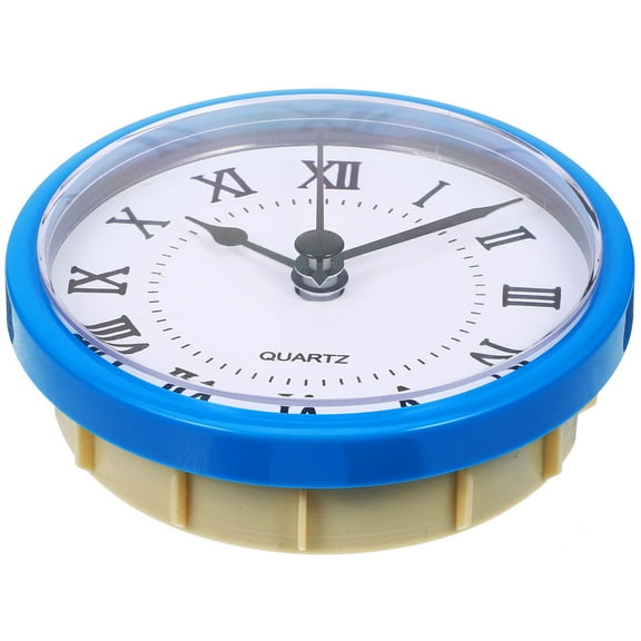 WHAMVOX Replacement Clock Insert Round Clock Head Mini Clock Head Roman Number Clock Insert