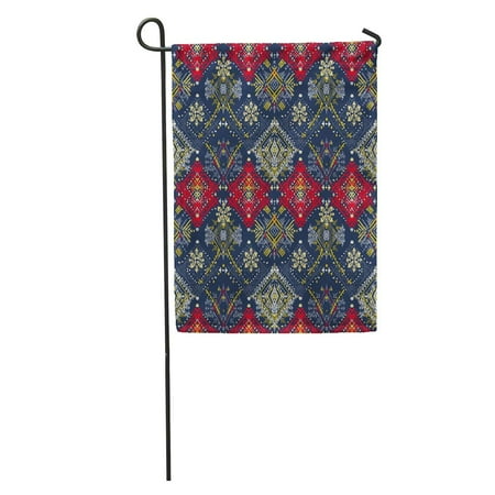 Laddke Colorful Ikat Abstract Ethnic Tribal Boho Vintage Pattern