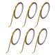 thumbnail image 1 of Cinta de franjas Unique Bargains 164.04ft x 0.2" Calcomanías de franjas para coche, motocicleta y barco, calcomanías de franjas de carreras oro mate 6 piezas, 1 of 7