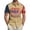 Khaki, variant on Men's USA 250th Anniversary Shirts with Patriotic Flag Prints & Button Downs Featuring America Freedom Graphics for July 4th Parties Bbq Gatherings Parade Events National Holidays&nbsp; Red M