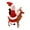 As Show, variant on Riding Deer Santa Claus Christmas Decor - Musical Motion Santa on Reindeer Auto-Turn Obstacle Avoidance Holiday Home Party Decoration Safe Plastic Gift