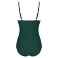 thumbnail image 5 of MSJUHEG Ribbed One Piece Swimsuits for Women,High Waisted Bathing Suit,Halter Swimwear,High Cut Swimsuit,Strapless Swimsuits for Women,Womens Tankini Bathing Suits,High Waist Bathing Suit Green XL, 5 of 6