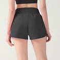 thumbnail image 6 of CFLVAEK Quick Dry Shorts for Women Double Lined High Waisted Workout Running Shorts with Zipper Pockets Black XL, 6 of 6