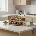 thumbnail image 3 of Foldable Adjustable Kitchen Counter Condiment Rack for Sauces and Spices, 3 of 7