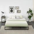 thumbnail image 3 of Low Bed Frame Full Size - 6 Inch Heavy Duty Metal Platform, Mattress Foundation, No Box Spring Needed, Noise-Free, Non-Slip, Easy Assembly, 3 of 7